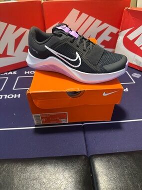 Nike Women's Black & Purple Training Sneakers